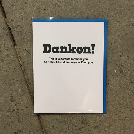 Dankon! Greeting Card