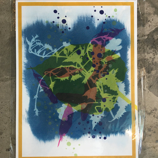 Cyanotype Mono print by The Arcade