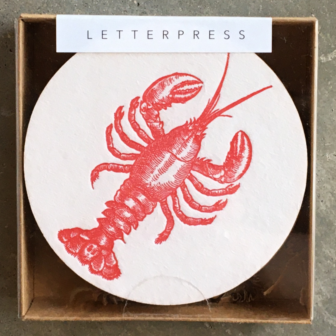 Lobsters coasters set of 10