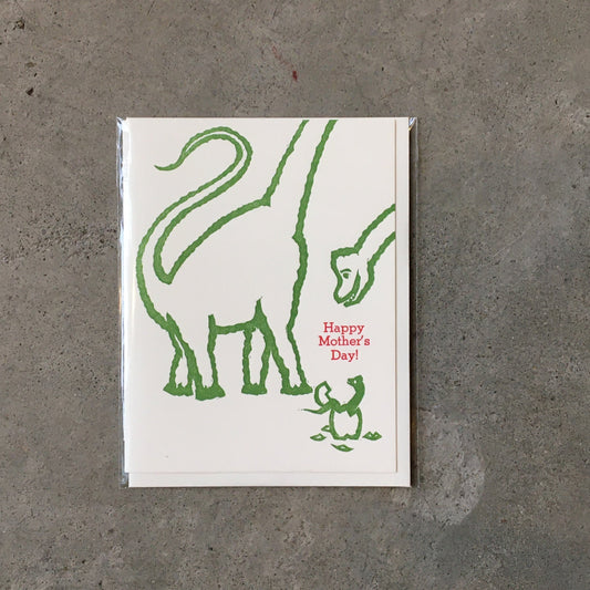 Happy Mother's Day Dinosaur Greeting Card
