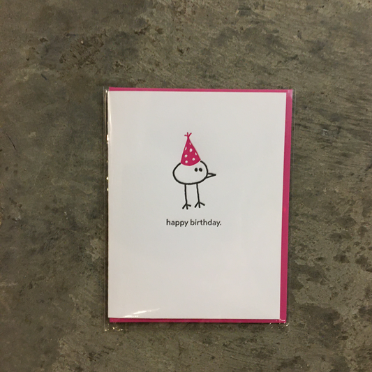 Happy Birthday Bird Greeting Card