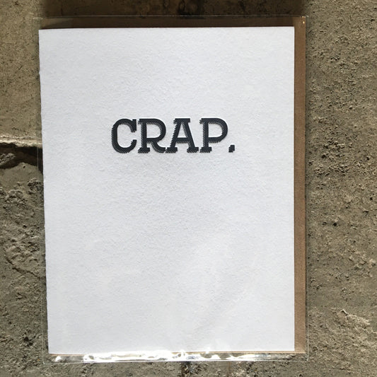 Crap. Greeting Card