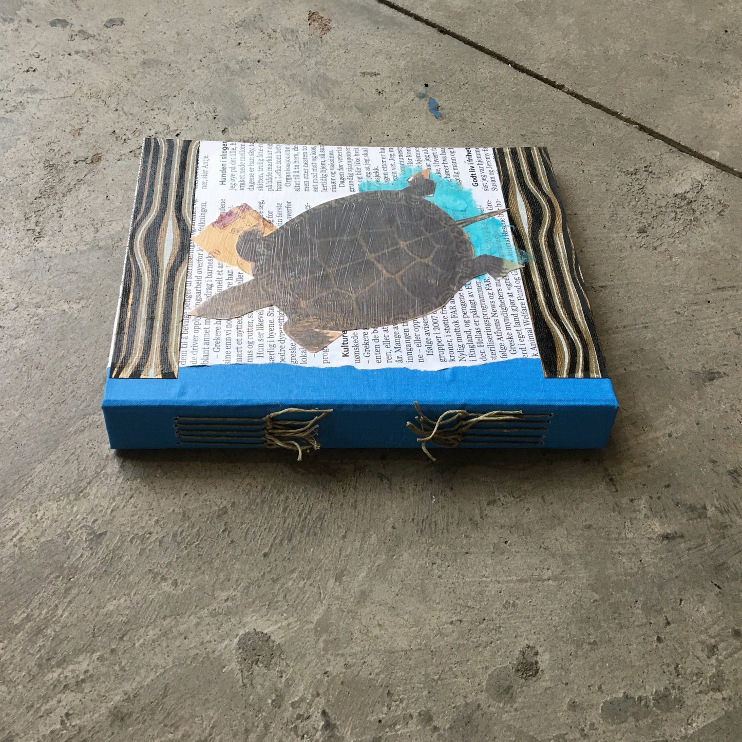 Turtle Collaged Journal