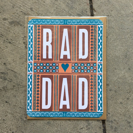 RAD DAD Greeting Card