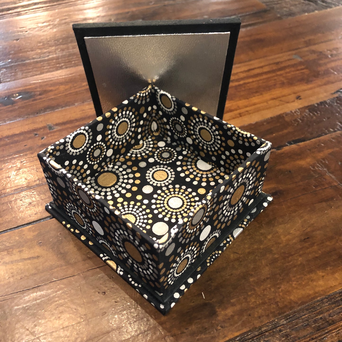 Black, Gold, and Silver Box