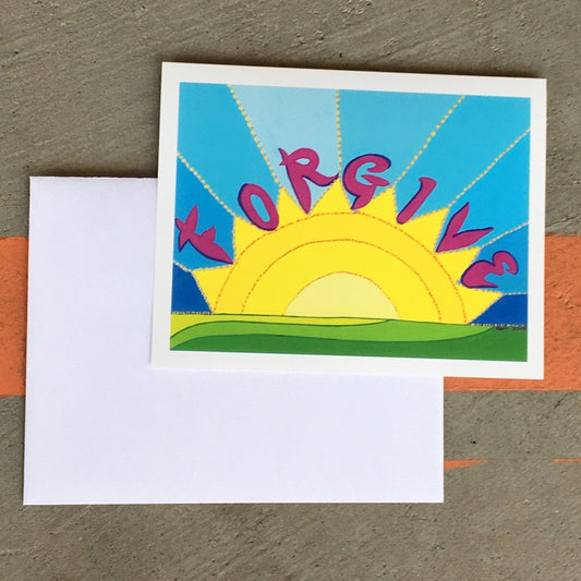 Forgive Sun Greeting Card