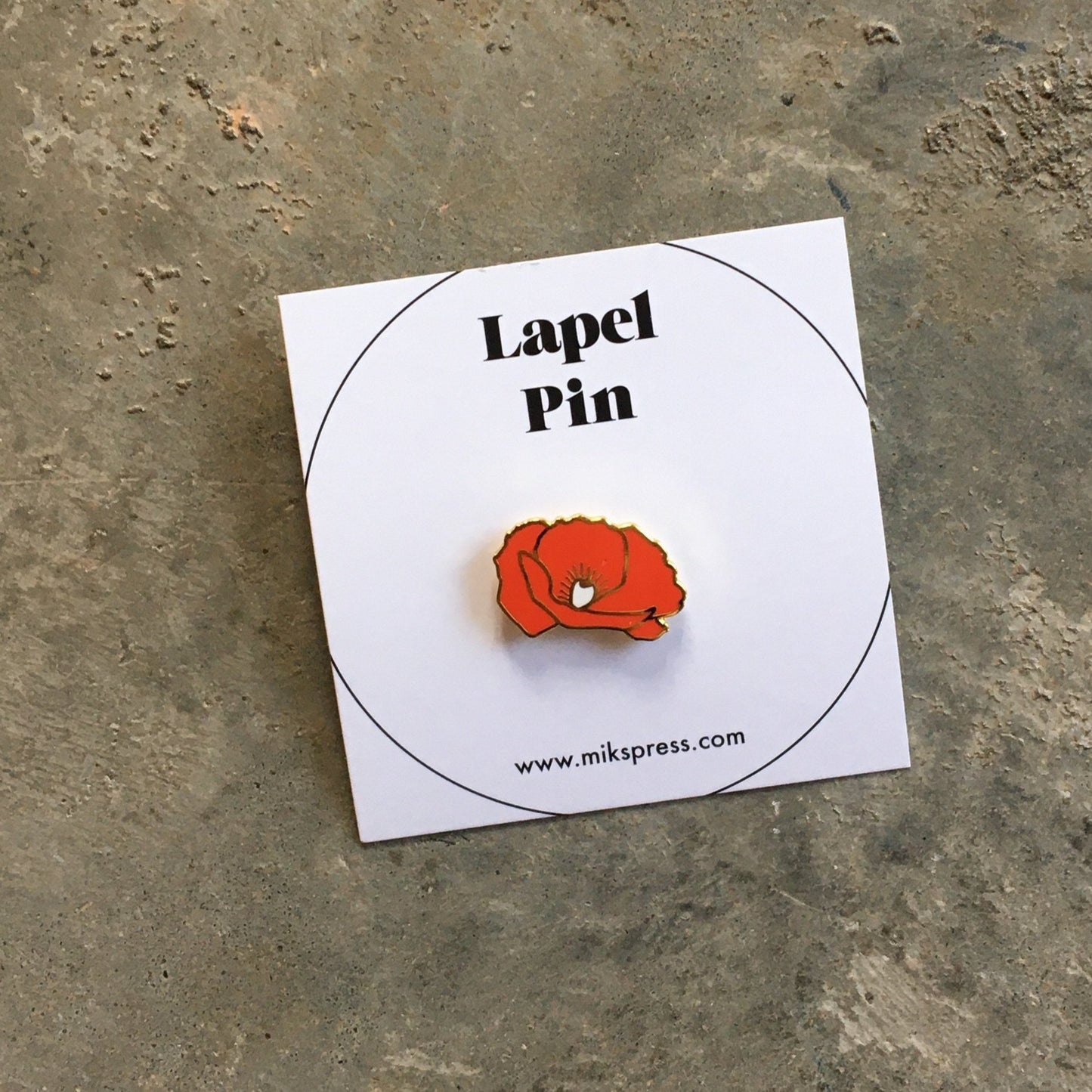 Poppy Enamel Pin