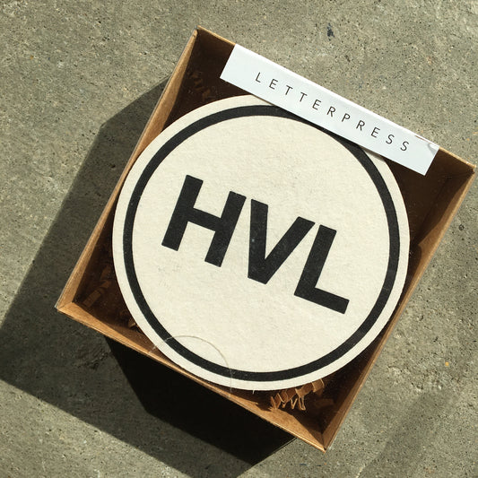 HVL airport code Coaster set of 10