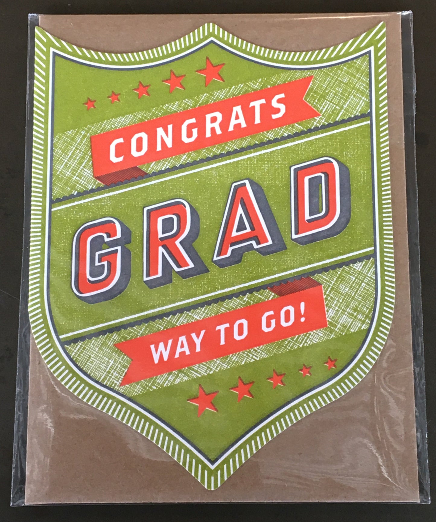 Congrats Grad Badge Green
