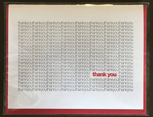 Thank You (a million) Greeting Card