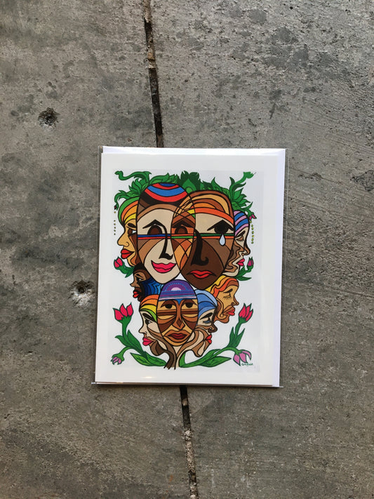 We Wear the Mask Greeting Card