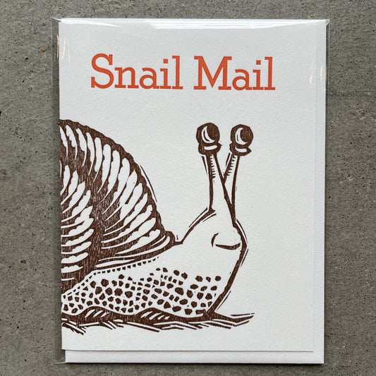 Snail Mail Greeting Card by Eric Leland