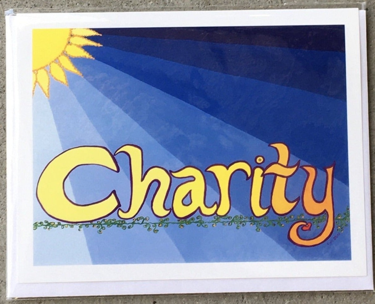 Charity Sun Greeting Card